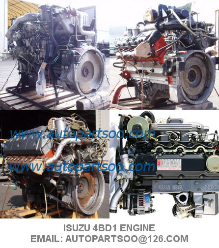 Used ISUZU 4BD1 4BD1T Engine assy, Usada ISUZU 4BD1 Motor