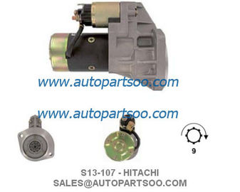 S13-107 S13-107A - HITACHI Starter Motor 12V 2KW 9T MOTORES DE ARRANQUE