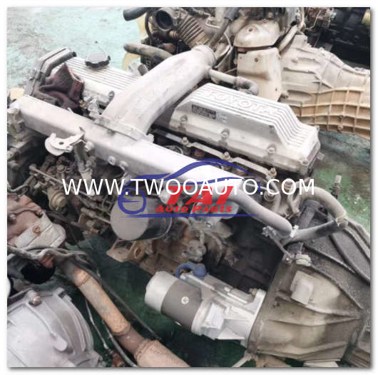 TOYOTA LANDCRUSIER 1HZ USED ENGINE ASSEMBLY WITH 4WD MANUAL TRANSMISSION
