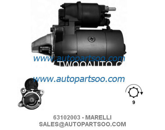 63102003 63222904 - MARELLI Starter Motor 12V 0.9KW 9T MOTORES DE ARRANQUE