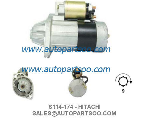 S114-103 S114-174 - HITACHI Starter Motor 12V 0.8KW 9T MOTORES DE ARRANQUE