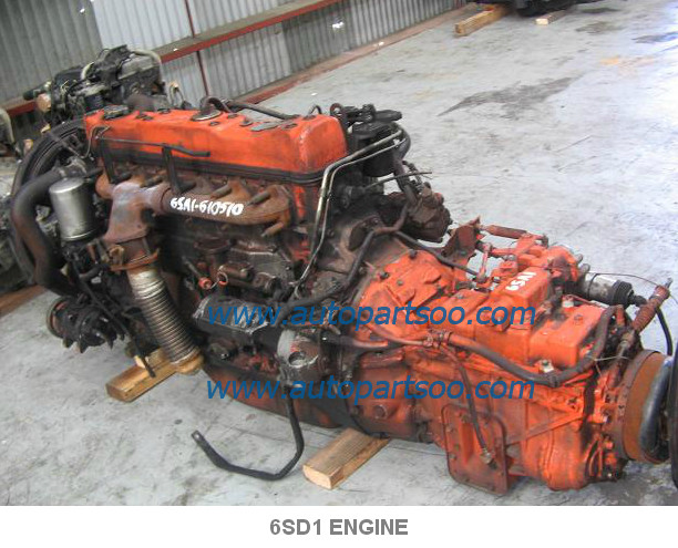 Used ISUZU 6SD1 6SA1 6HH1 6WA1 whole parts and assembly Engine assy, Usado 6SD1 Motor