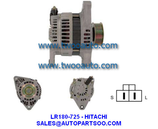 LR180-725 LR180-725C - HITACHI Alternator 12V 80A Alternadores